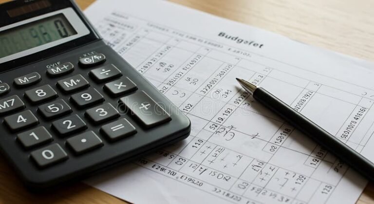 Quanta Naspi Mi Spetta: Come Calcolare L’Indennità di Disoccupazione 3 calcolatrice con fogli di bilancio e penna