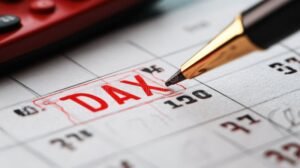 calendario con scadenze fiscali evidenziate