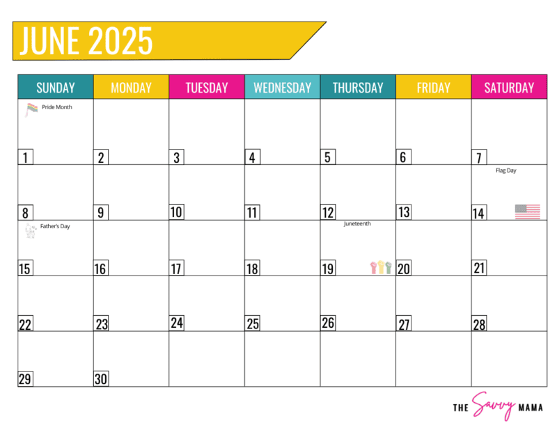 calendario mensile colorato con attivita segnate
