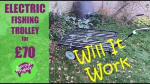 carrello da pesca elettrico in azione