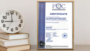 certificato haccp con calendario e orologio