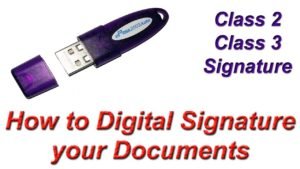 chiavetta usb con simbolo firma digitale
