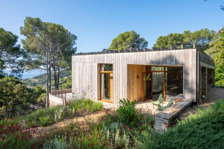 esterno accogliente bb circondato da pini