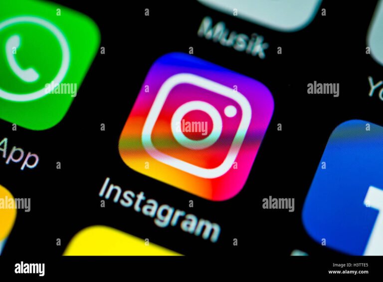 icona di app smartphone con profilo instagram
