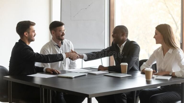 incontro formale tra rappresentanti istituzionali e lavoratori