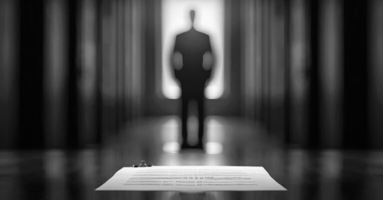 lavoratore nascosto in ombra con documenti