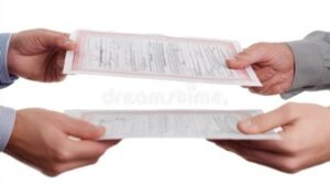 mani che scambiano documenti legali ufficiali