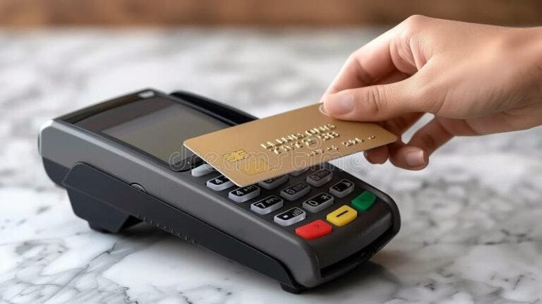 mano che consegna carta di credito digitale