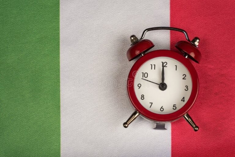 Quando Si Può Andare In Pensione In Italia Secondo Le Norme Attuali 9 orologio antico con bandiera italiana sullo sfondo