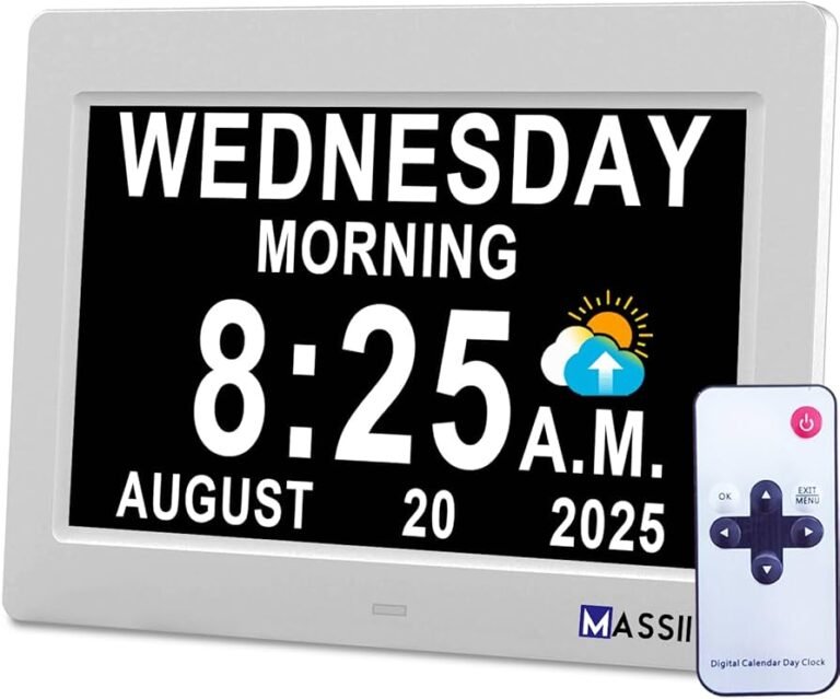 orologio con calendario evidenziato e segnali di allarme