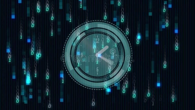 Cos'è Una Marca Temporale E Perché Serve Nella Firma Digitale 31 orologio digitale su sfondo di codice binario