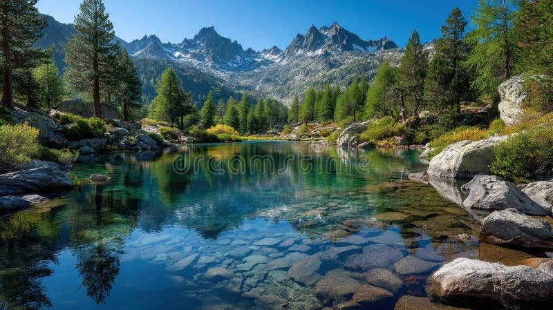 paesaggi montani e laghi cristallini alpini