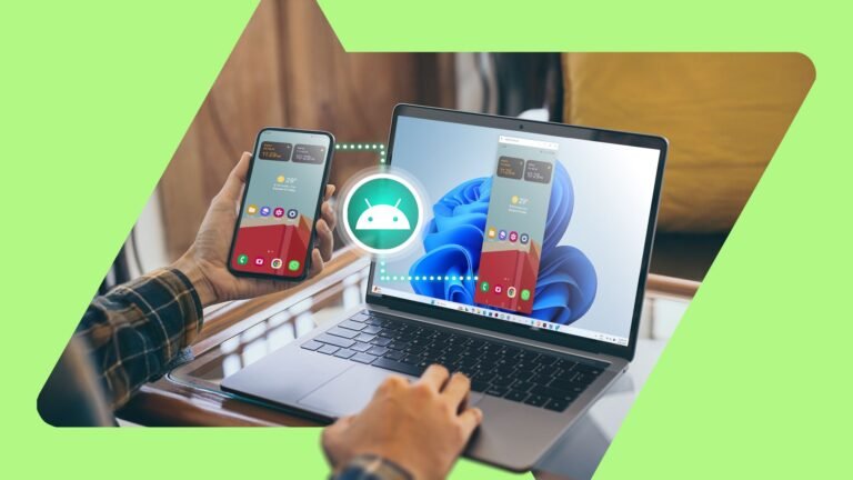 Come Gestire i Dispositivi Android Direttamente dal Tuo PC 37 persona che controlla smartphone android dal laptop