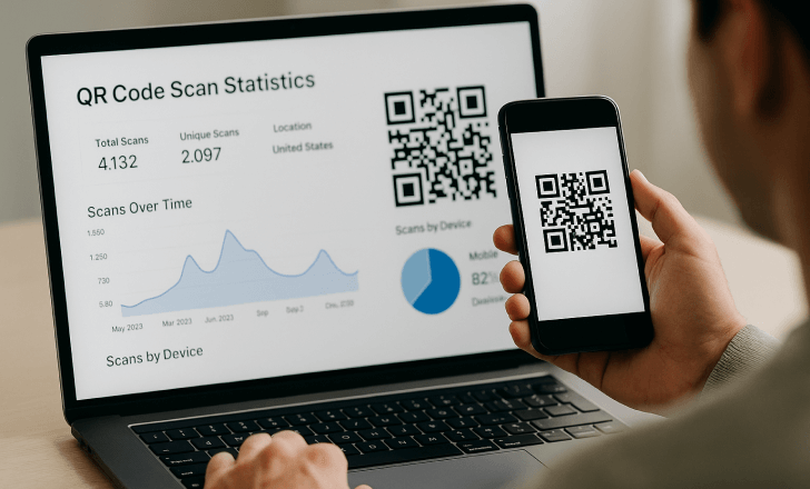 Come Creare Un QR Code Per La Partita Iva In Modo Semplice 10 persona che genera un qr code su laptop