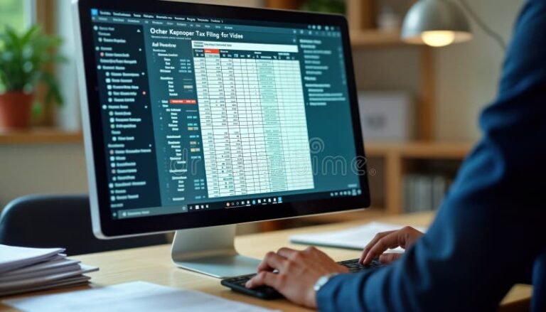 persona che utilizza computer con codice fiscale