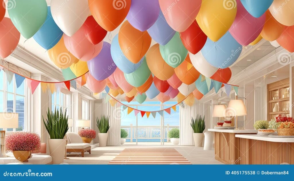 Dove Trovare Salette Da Affittare Per Feste A Bolzano 2 sala festeggiamenti elegante con decorazioni colorate