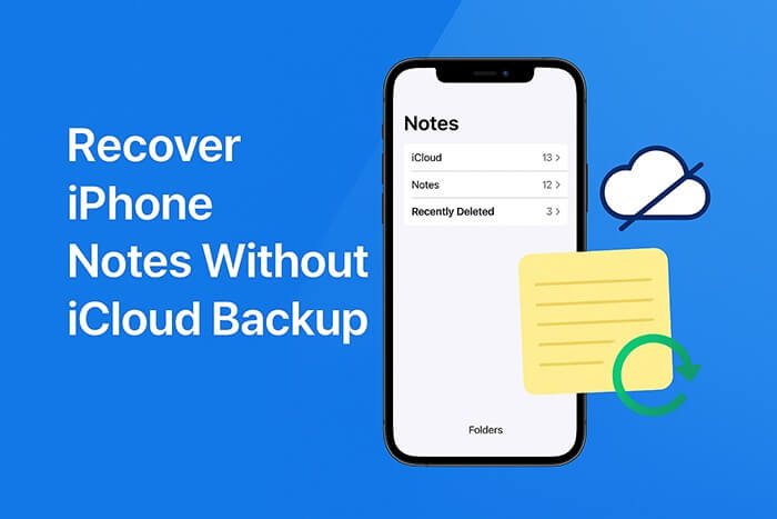 screenshot note iphone con icona recupero dati