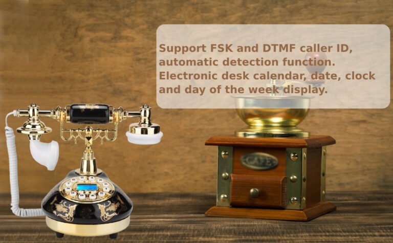 telefono vintage e identificazione chiamante digitale