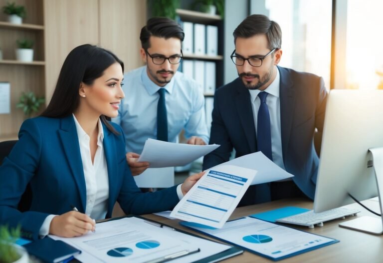 Come Funziona il Recupero Crediti in Italia per Privati e Aziende 22 ufficiale in ufficio con documenti e clienti